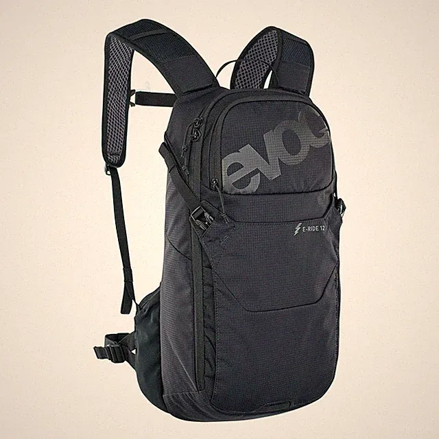 Evoc E-Ride 12 Hydration Bag - Black, 12L Volume, Bladder Not Included